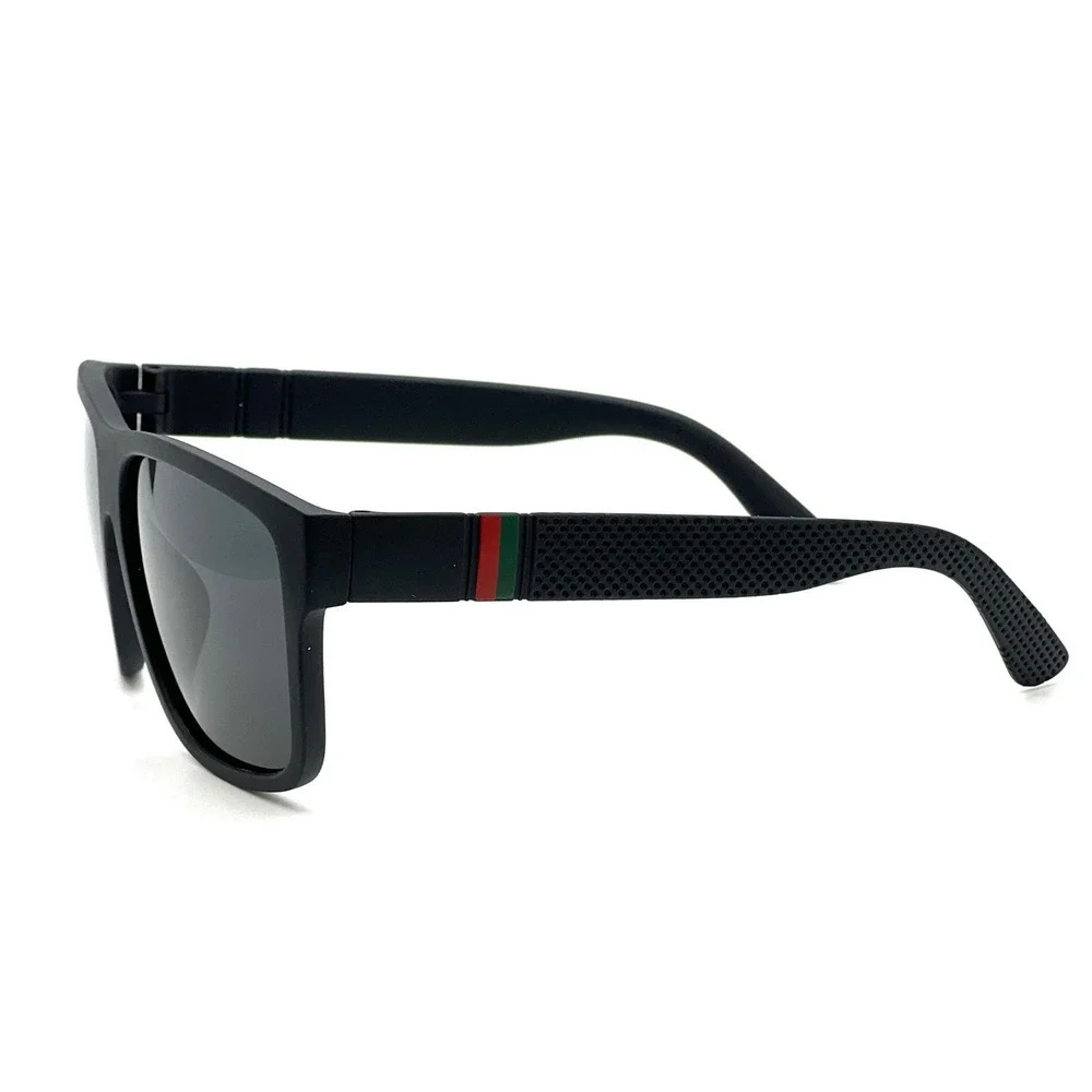 Men's Polarized Sunglasses Driving Square Frame Outdoor Dark Black Lens Lentes‎